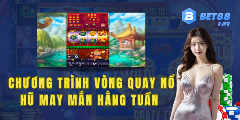 Chương trình vòng quay nổ hũ may mắn hằng tuần 