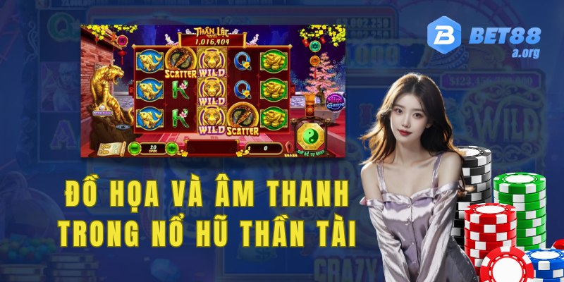 Đồ họa sắc nét và âm thanh cực kỳ sống động trong nổ hũ thần tài